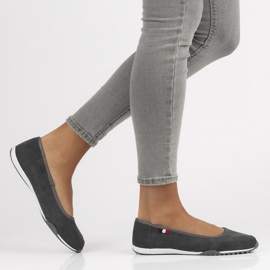 Pantofi din piele Filippo DP143 / 22 Gr gri 2