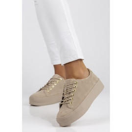 Pantofi din piele FILIPPO DP3533 / 22 Fii bej 1