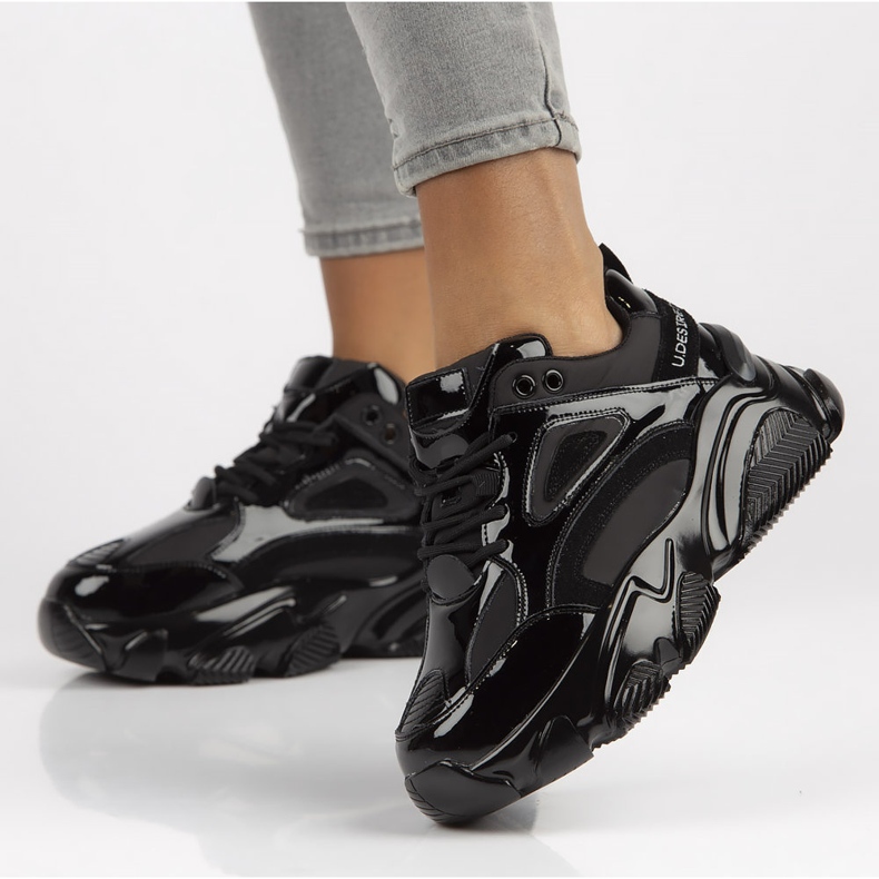 Tenisi din piele Filippo BJ1848-SP negri negru 1