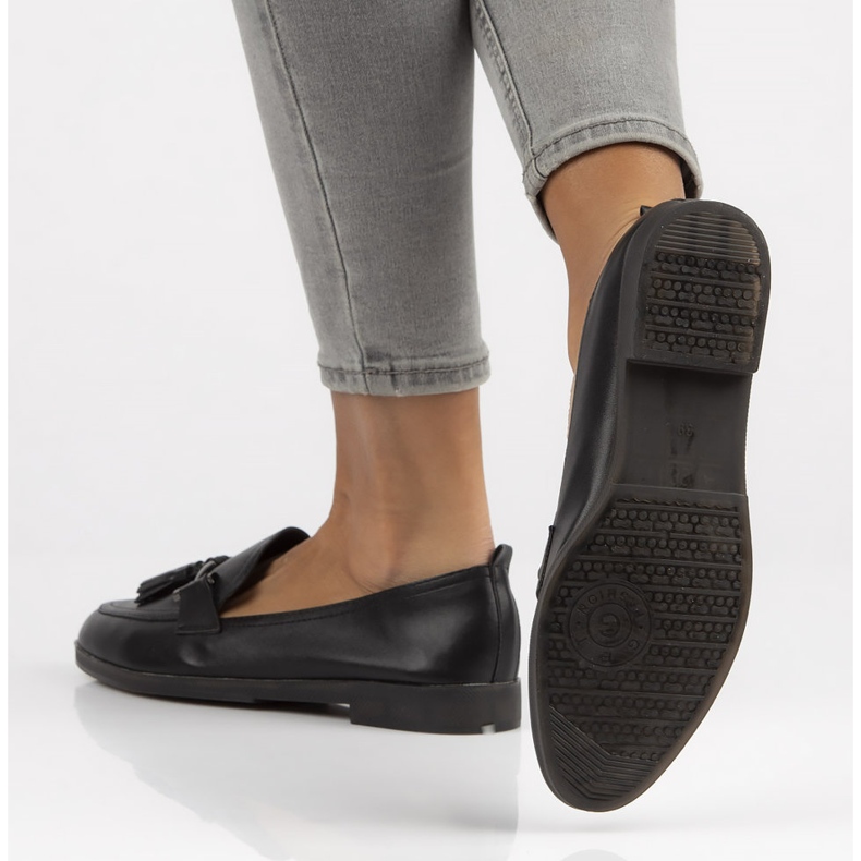 Pantofi negri Filippo B50019-BL negru 1