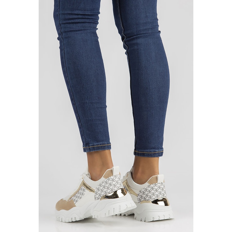 Tenisi Filippo BB116 alb si bej 2