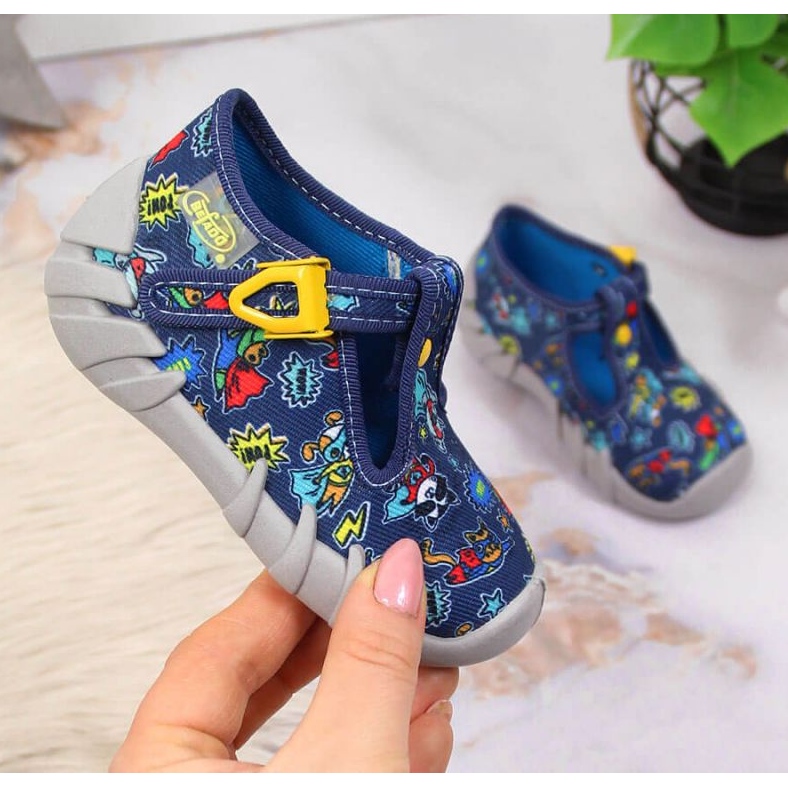 Papuci Befado Jr BEF2M bleumarin albastru marin 1