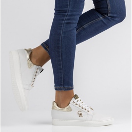 Tenisi din piele Filippo 128 alb 1