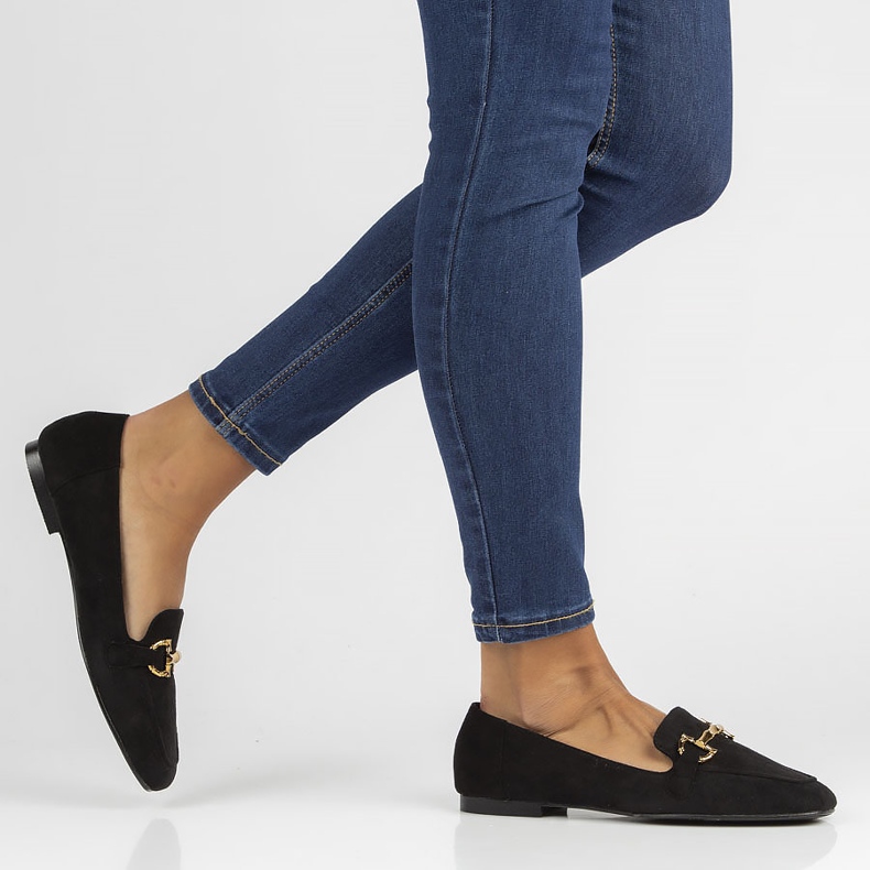 Mocasini negri Filippo QQ358 negru 1