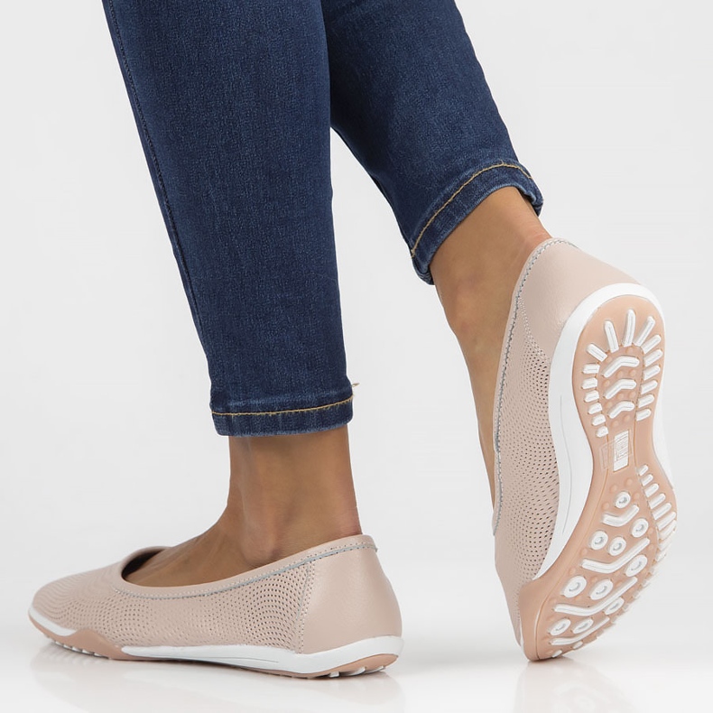 Balerini din piele Filippo DP3681 / 22 Pi roz 2 Balerini din piele Filippo DP3681 / 22 Pi roz 2