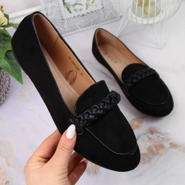 Mocasini negri lordsy Potocki W WOL64A negru 1