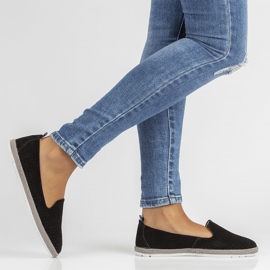Pantofi din piele Filippo DP081 / 22 Bk negru 2