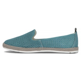 Pantofi din piele Filippo DP081 / 22 Bl albastru 3
