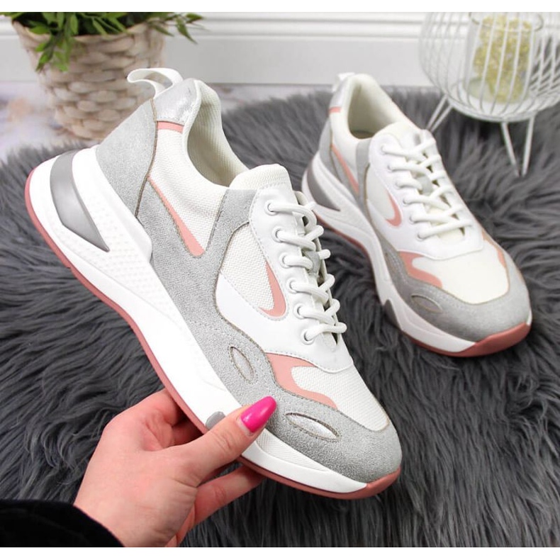 Adidasi sport Vinceza W JAN91B alb gri 1