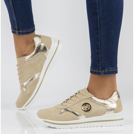 Tenisi din piele Filippo DP3544 / 22 Be beige bej 2