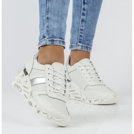 Tenisi din piele Filippo DP3550 / 22 Wh alb 1