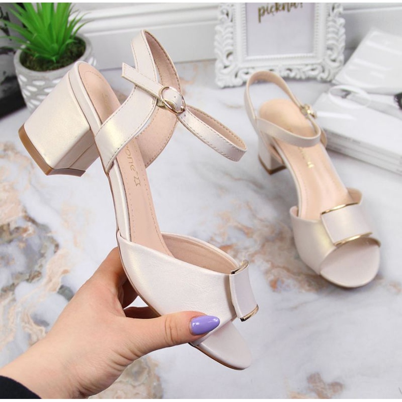 Sandale pe post de Sergio Leone W SK139F bej 1