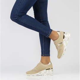 Tenisi din piele Filippo DP3550 / 22 Be beige bej 2