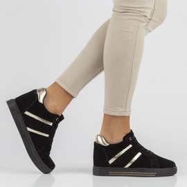 Tenisi din piele Filippo DP3549 / 22 Bk negri negru 1