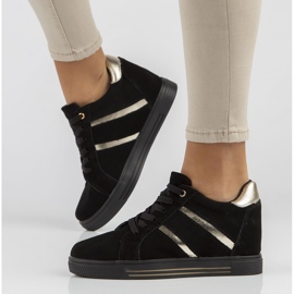 Tenisi din piele Filippo DP3549 / 22 Bk negri negru 2