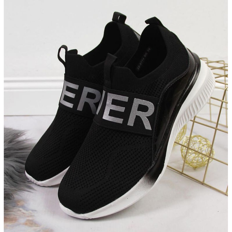 Pantofi șosete slip on Vinceza W JAN122A negru 2