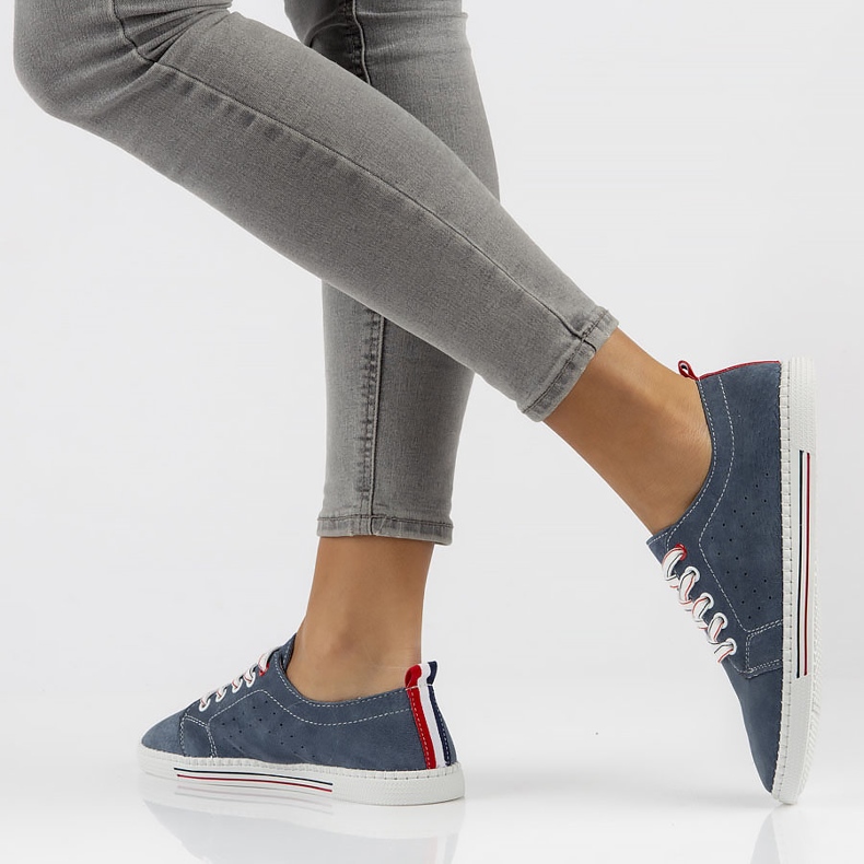 Pantofi din piele Filippo DP3507 / 22 Nv bleumarin albastru marin 1