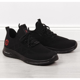 Rieker M RKR534 șosete negre pantofi sport negru 1