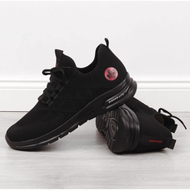 Rieker M RKR534 șosete negre pantofi sport negru 2