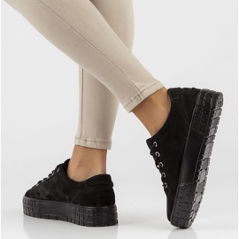 Tenisi din piele FILIPPO DP3527 / 22 Bk negri negru 1