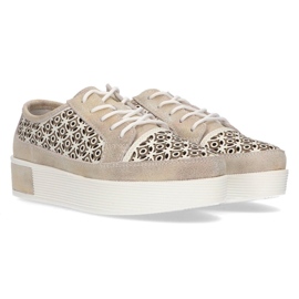 Pantofi din piele FILIPPO DP2026 / 22 Go golden de aur 1 Pantofi din piele FILIPPO DP2026 / 22 Go golden de aur 1