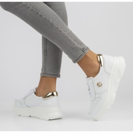 Tenisi din piele Filippo DP2138 / 22 Wh alb 1 Tenisi din piele Filippo DP2138 / 22 Wh alb 1