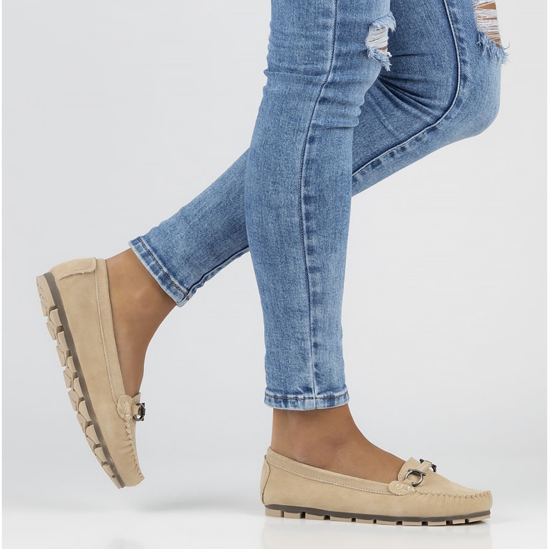 Mocasini din piele Filippo DP3613 / 22 Be beige bej 1