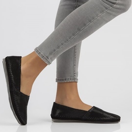 Pantofi din piele Filippo DP031 / 22 Bk negru 2