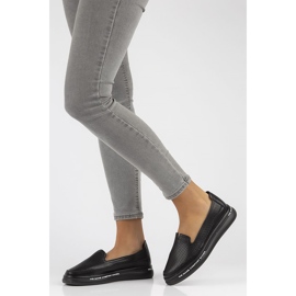 Pantofi din piele Filippo DP3623 / 22 Bk negru 1