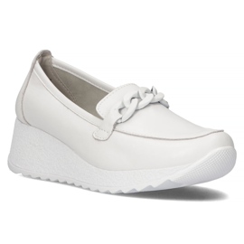 Pantofi din piele Filippo DP3632 / 22 Wh alb 1