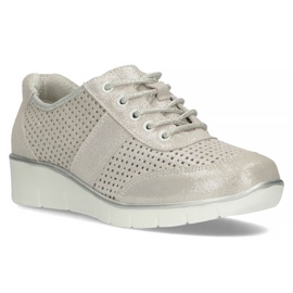 Pantofi din piele Filippo DP028 / 22 Si argintiu gri 1