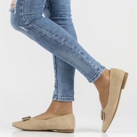 Pantofi din piele Filippo DP3683 / 22 Be beige bej 1