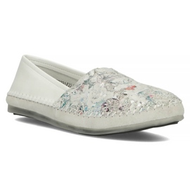 Pantofi din piele Filippo DP031 / 22 Wh Bl alb albastru 4
