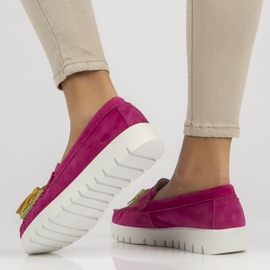 Pantofi piele Filippo DP3535 / 22 Fh roz 2