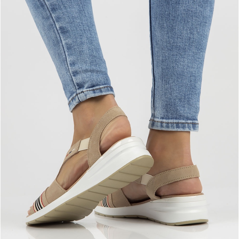 Sandale din piele Filippo DS3500 / 22 Be beige bej 1