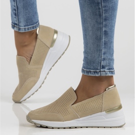 Pantofi din piele Filippo DP3537 / 22 Be beige bej 1