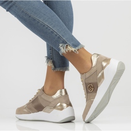 Tenisi din piele Filippo DP3553 / 22 Be beige bej 2