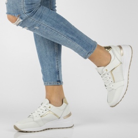 Tenisi din piele Filippo DP2003 / 22 Wh alb 1