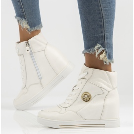 Tenisi din piele Filippo DBT3552 / 22 Wh alb 1