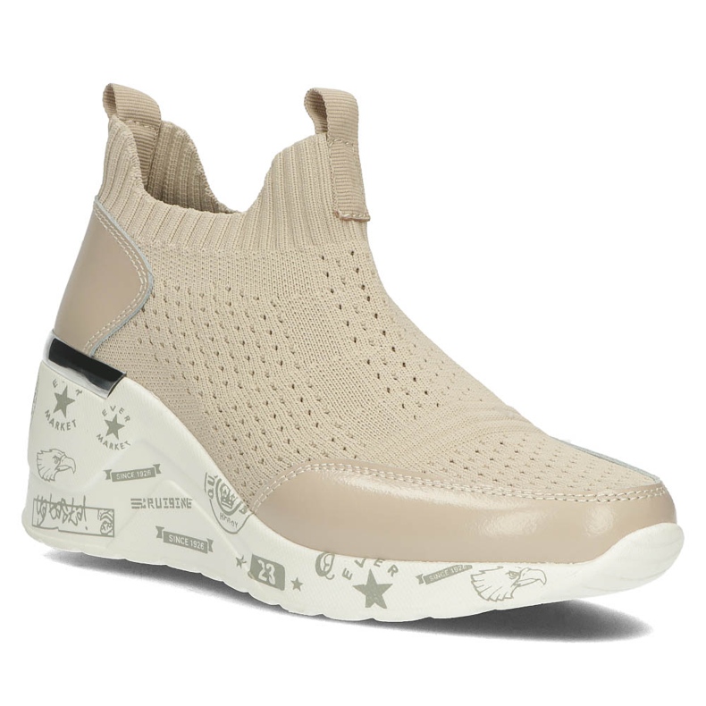 Pantofi din piele Filippo DP3551 / 22 Be beige bej 1