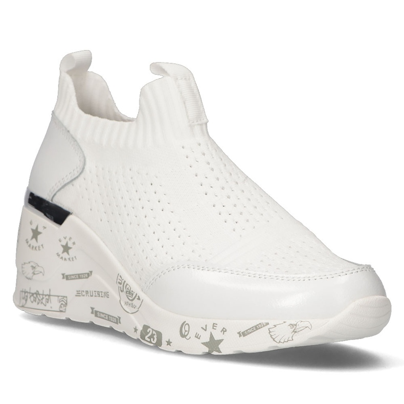 Pantofi din piele Filippo DP3551 / 22 Wh alb 1