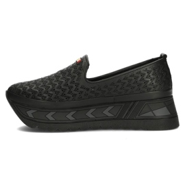 Pantofi din piele Filippo DP3906 / 22 Bk negru 2