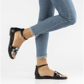 Sandale Filippo DS1286 / 22 Bk Mlt Multicolore negru 6