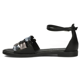 Sandale Filippo DS1286 / 22 Bk Mlt Multicolore negru 2