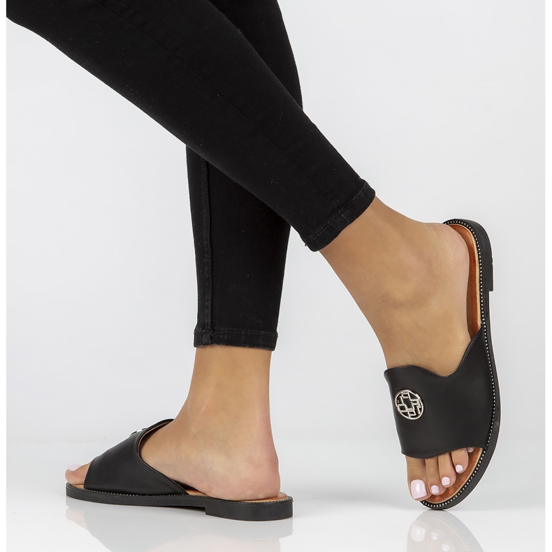 Filippo DK3668 / 22 Bk papuci negri negru 1