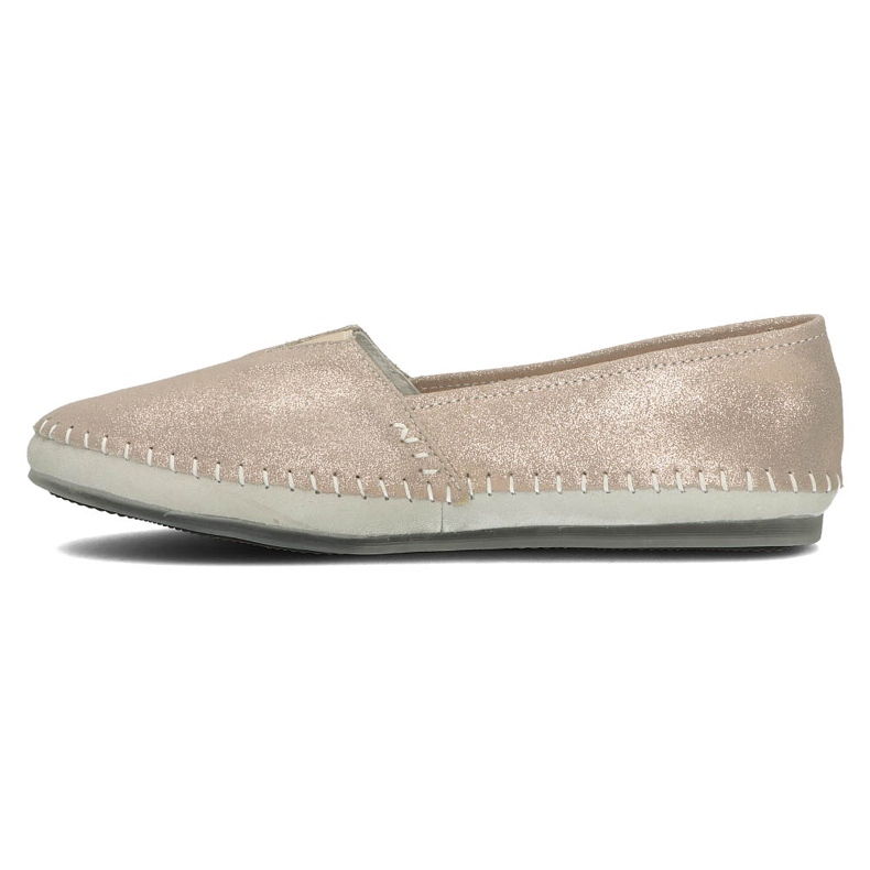 Pantofi din piele Filippo DP031 / 22 Go golden de aur 2