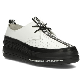 Pantofi din piele Filippo DP3624 / 22 Wh alb 1