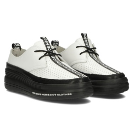 Pantofi din piele Filippo DP3624 / 22 Wh alb 3