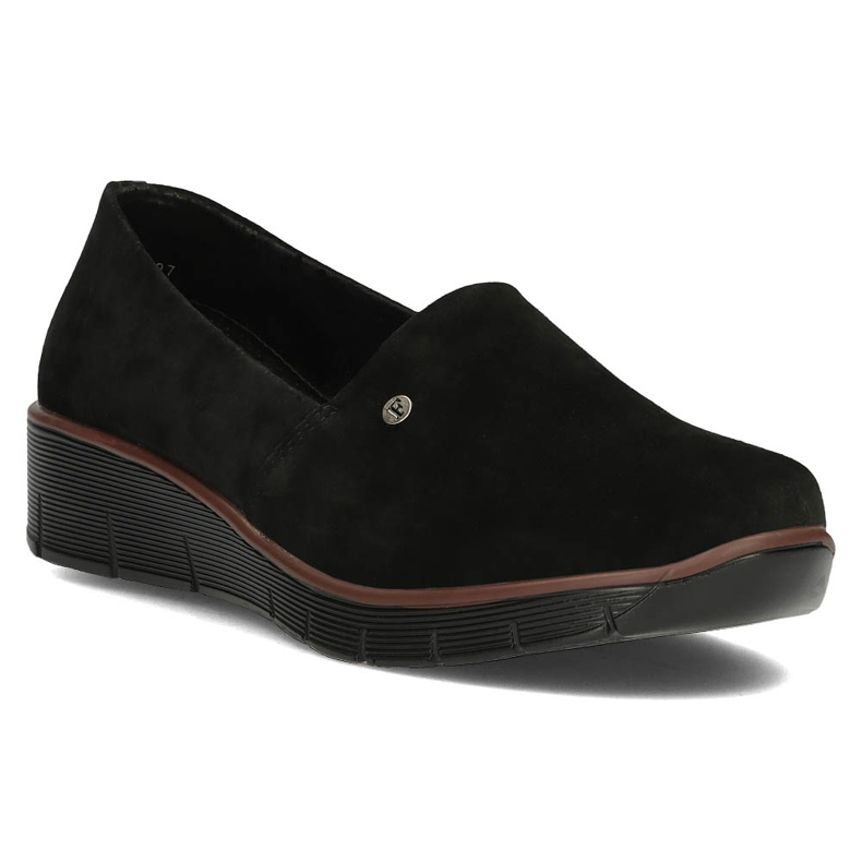 Pantofi din piele Filippo DP3628 / 22 Bk negru 1