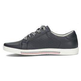 Pantofi din piele Filippo DP2154 / 22 Nv albastru marin 1